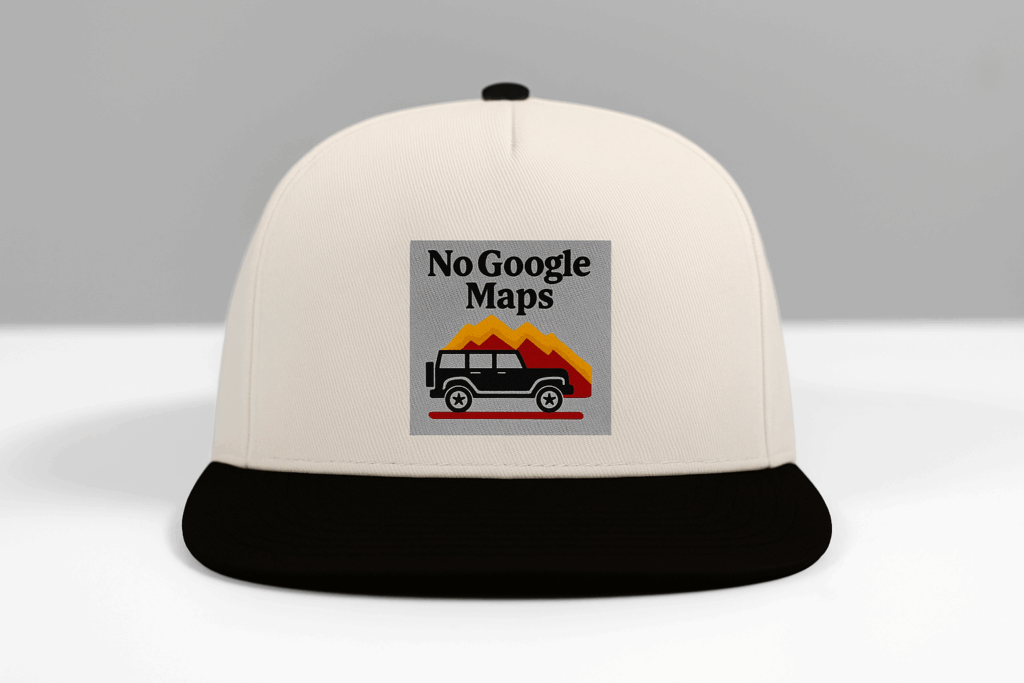 Keps - No Google Maps - Snapback för Offroad-entusiaster