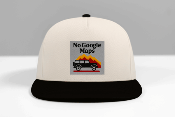 Keps - No Google Maps - Snapback för Offroad-entusiaster