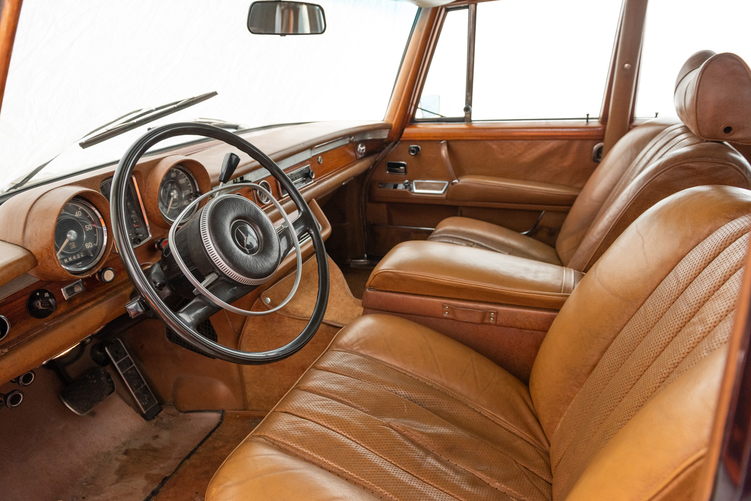 Interiören på en Mercedes 600 från 1969