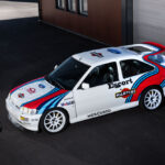 Ford Escort RS Cosworth Martini rallybil ovanifrån vit sportbil fyrhjulsdrift klassisk